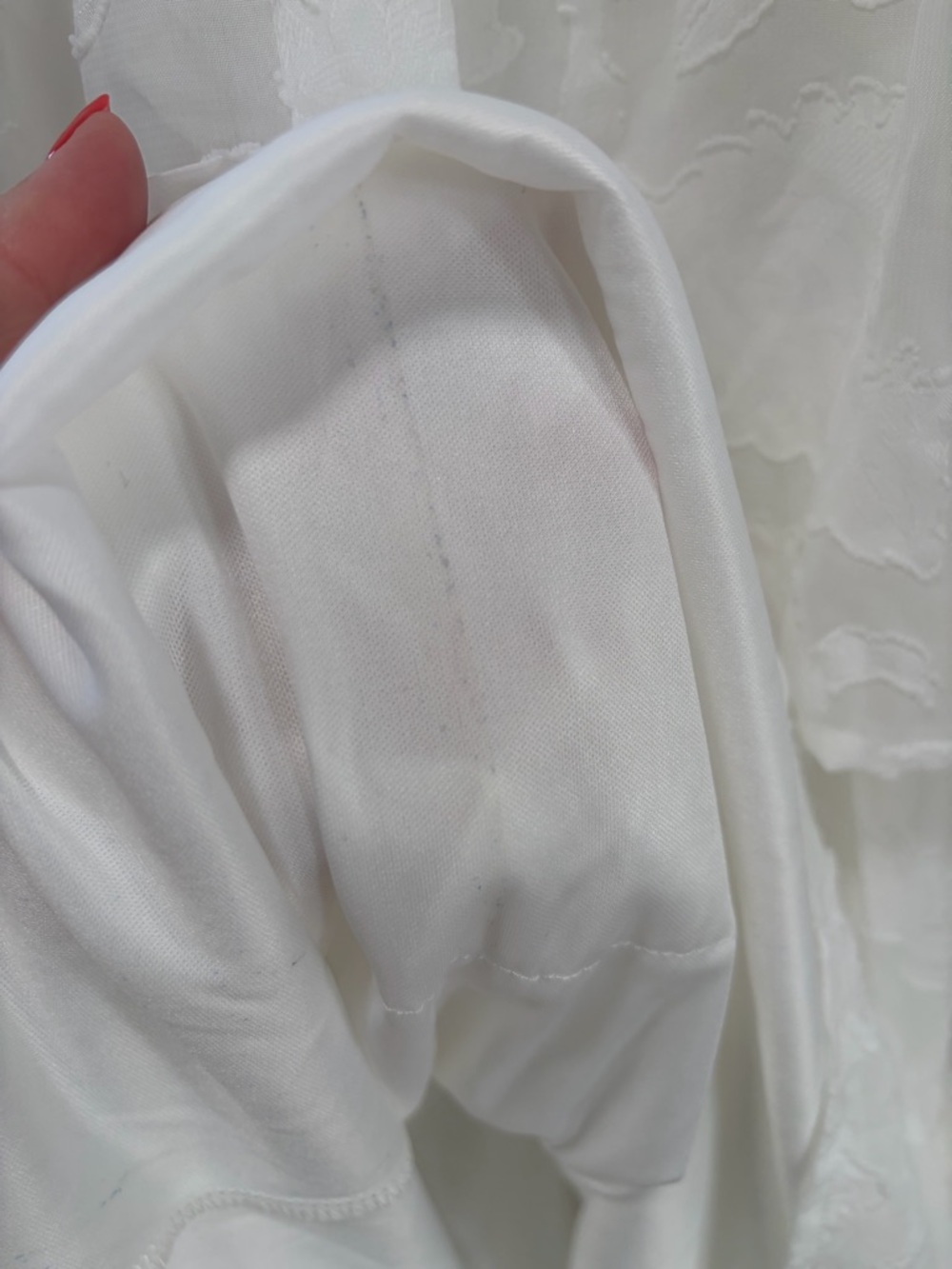 Lulus Grace and Beauty NWOT size Large White Burnout Floral Print Tiered Dress - Picture 7 of 14